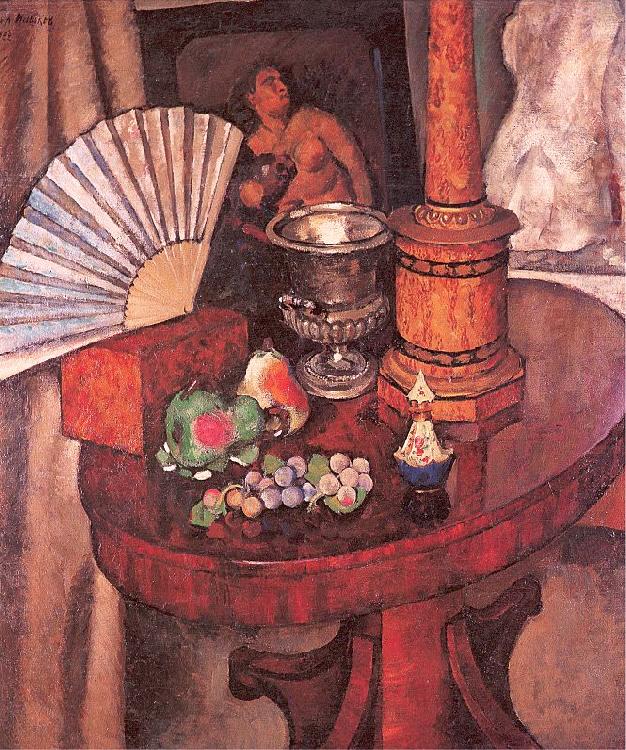 Mashkov, Ilya Still-Life with a Fan china oil painting image